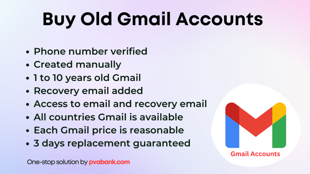 Buy aged Gmail accounts
