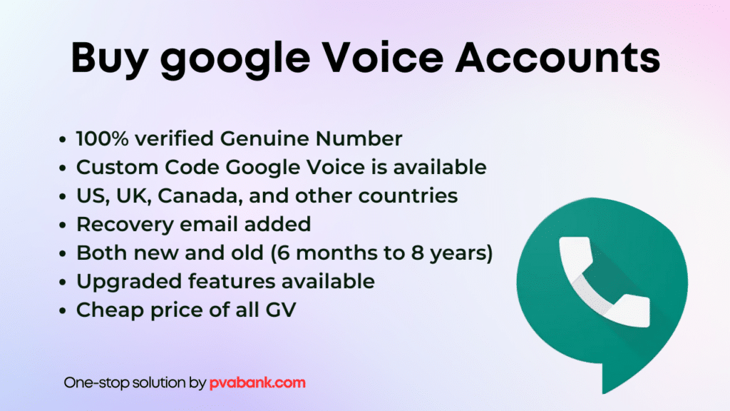 Buy google Voice Accounts